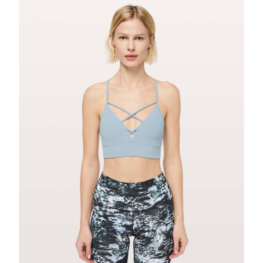 Lululemon Expand Your Limits Bra Blue Cast